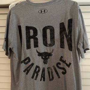 Used Men's XL Under Armour Project Rock t-shirt. Smoke Free home.